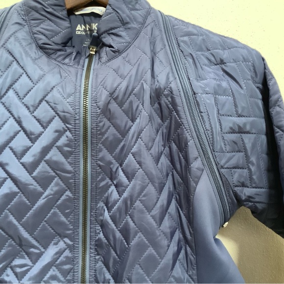 ANNIKA CUTTER & BUCK WEATHERTEC JACKET/ VEST S/P BLUE LIKE NEW - Picture 6 of 6